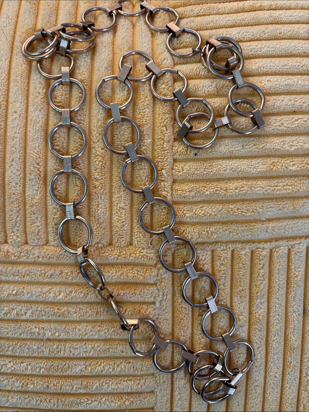 Gold Link Circle Chain Necklace - Women Jewelry